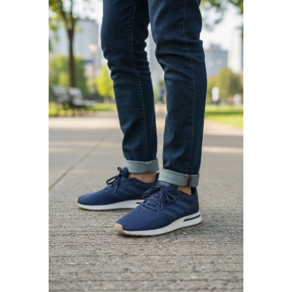 Adidas RUN70S Men Navy Blue Running Shoes Sneakers‎ Size 12 main image 4